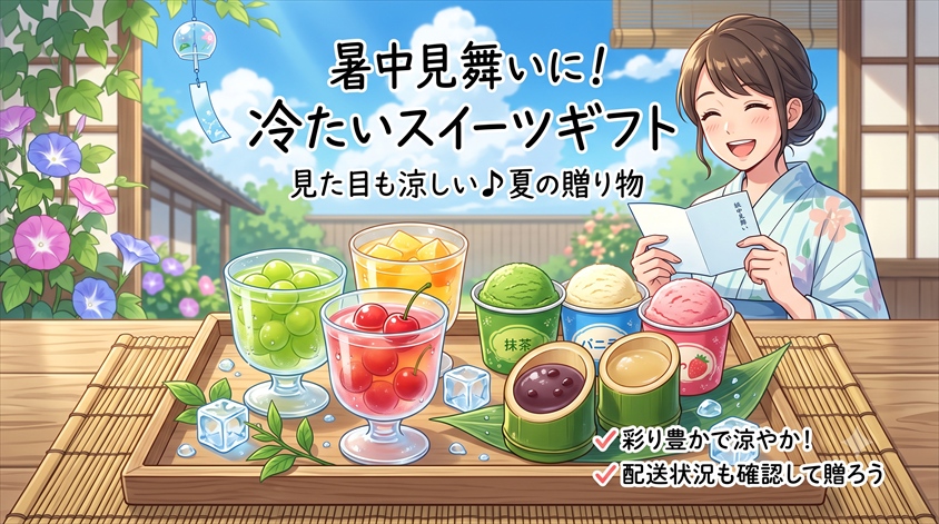 暑中見舞い スイーツ 冷たい！夏らしいギフトの選び方と確認ポイント