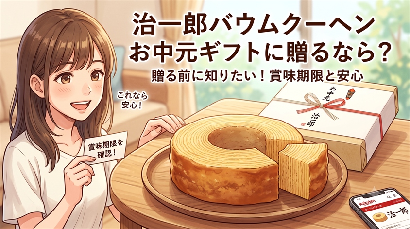 治一郎バームクーヘンの賞味期限はどうなの？楽天でお中元ギフトに選ぶ前に知りたいこと