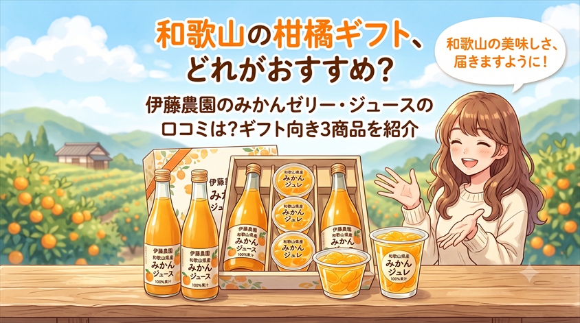 伊藤農園のみかんゼリー・ジュースの口コミは？ギフト向き3商品を紹介