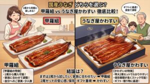 甲羅組のうなぎとかわすいはどっち？自宅用・ギフト別に比較