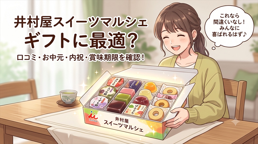 井村屋 スイーツ マルシェはギフトに向いている?口コミ・のし・賞味期限を確認