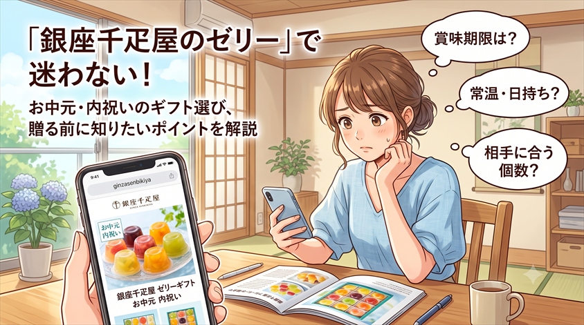 銀座千疋屋のゼリーギフト｜個包装・賞味期限を確認