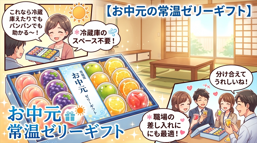 常温ゼリーがお中元に選びやすい理由