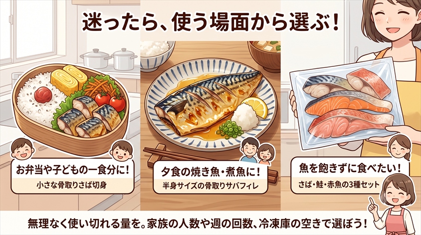 迷ったら、使う場面から選ぶ