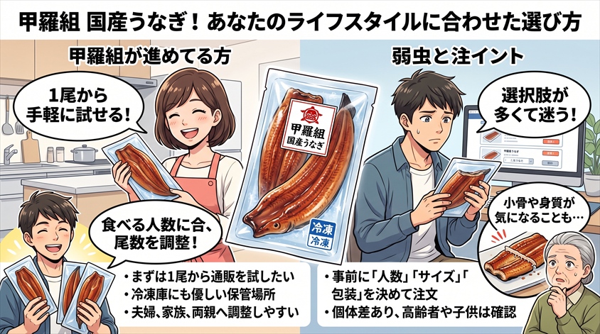 甲羅組のうなぎが向いている人