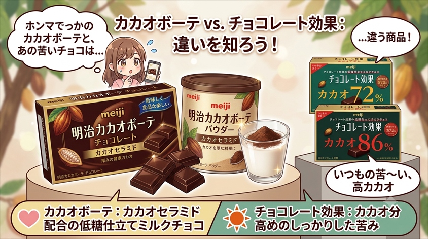 カカオボーテと「チョコレート効果」カカオ72%・86%は同じ？