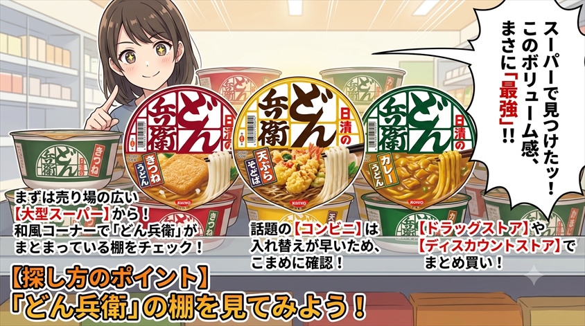スーパー・コンビニ・ドラッグストアで探すときのポイント