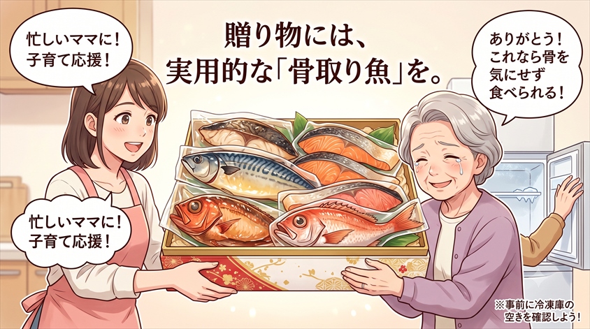 贈り物にするなら冷凍庫の空きを優先する