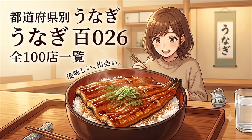 都道府県別 うなぎ 百名店 2026 全100店一覧