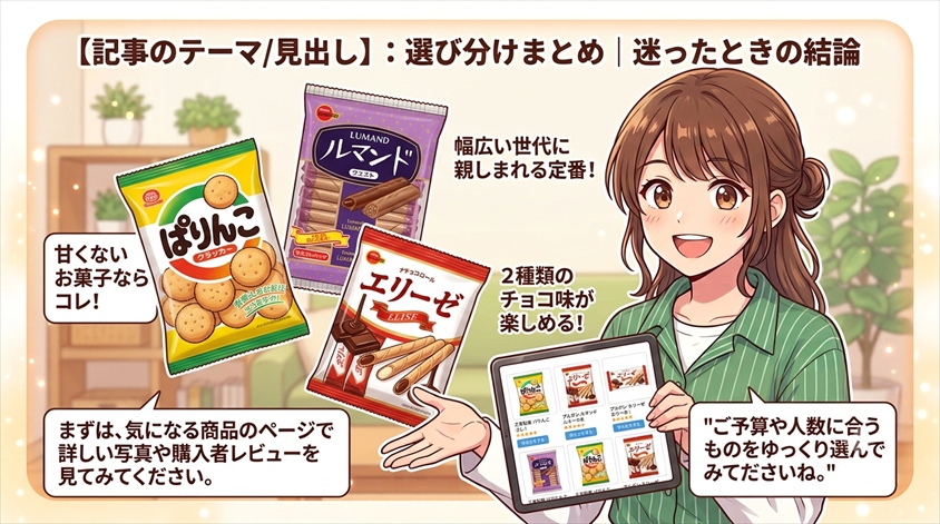 選び分けまとめ｜迷ったときの結論