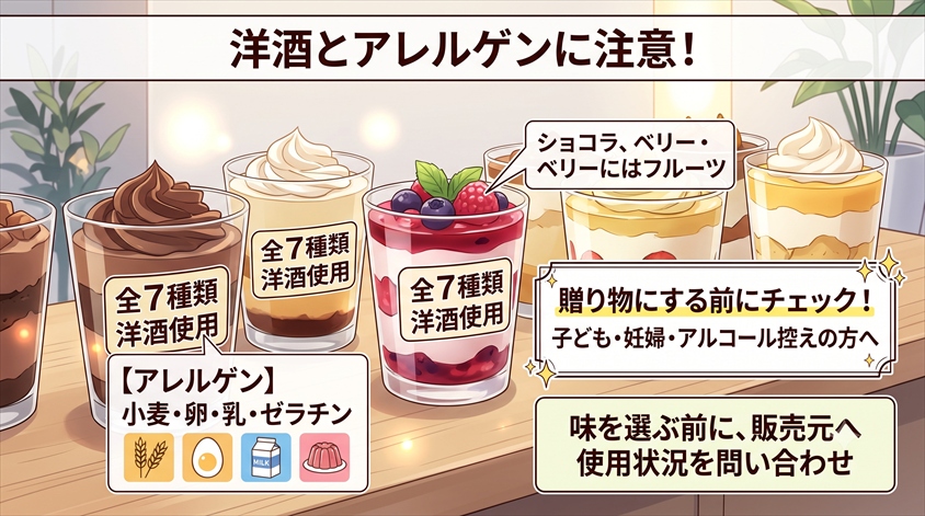 洋酒とアレルゲンには注意