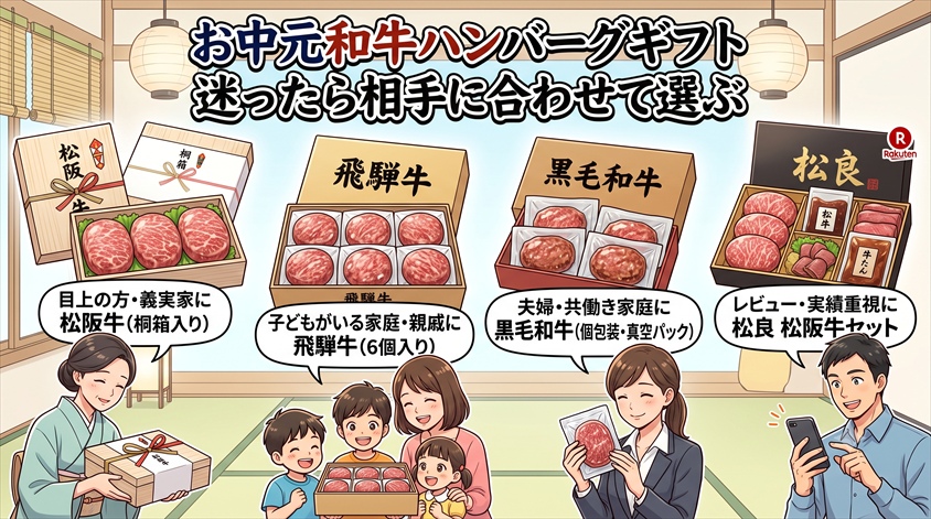 迷ったら、贈る相手に合わせて選ぶ