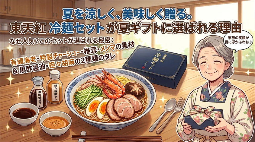 東天紅の冷麺セットが夏ギフトに向いている理由