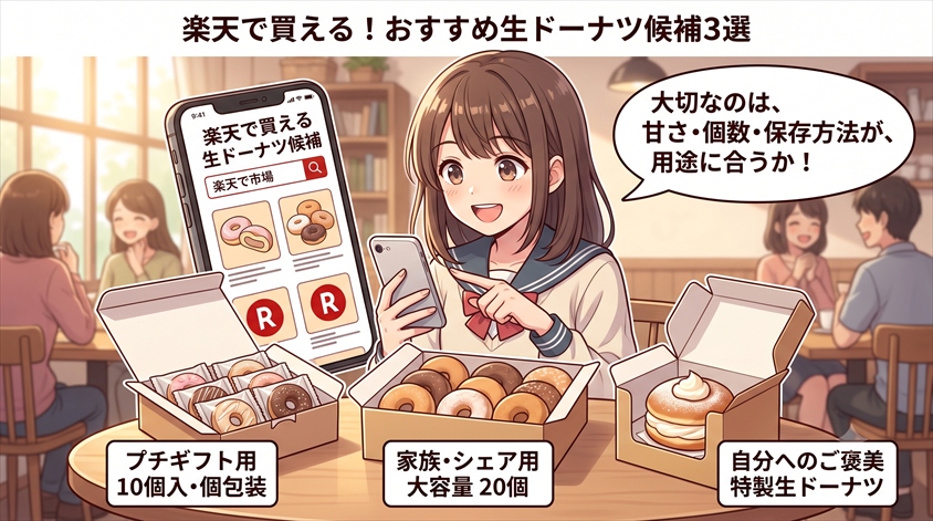 楽天で買える生ドーナツ候補