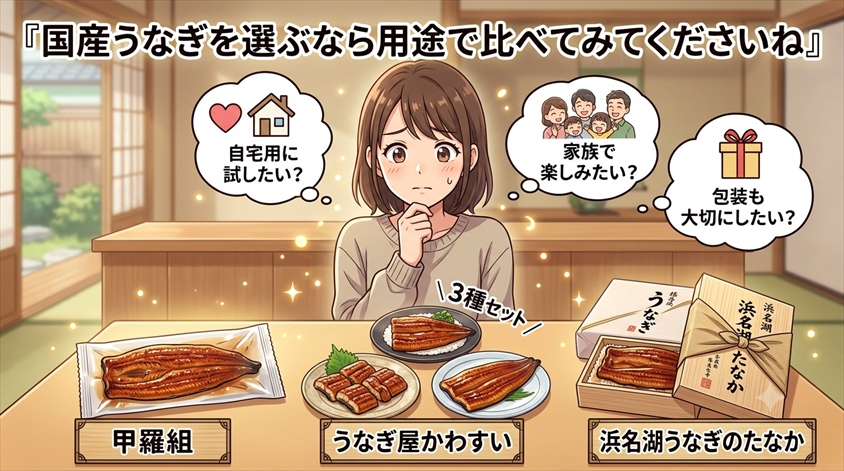 国産うなぎを選ぶなら用途で比べてみてくださいね