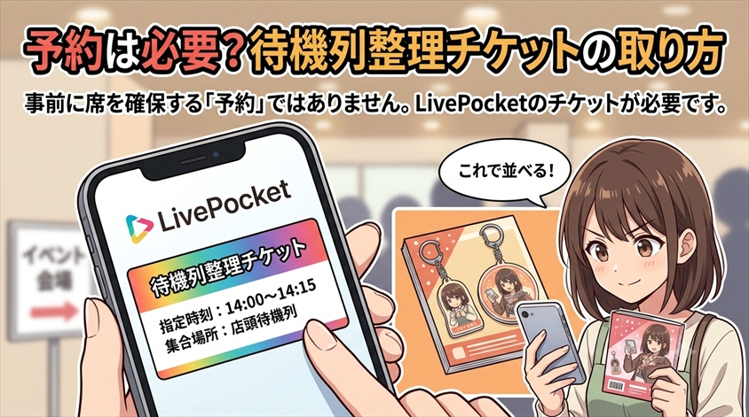 予約は必要？待機列整理チケットの取り方