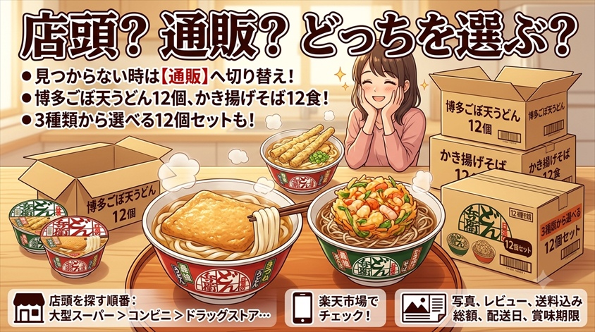 まとめ：店頭を探す順番と通販へ切り替える基準