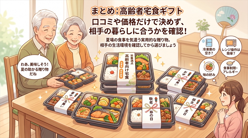 まとめ：相手の生活状況に合うかを確認して選ぶ