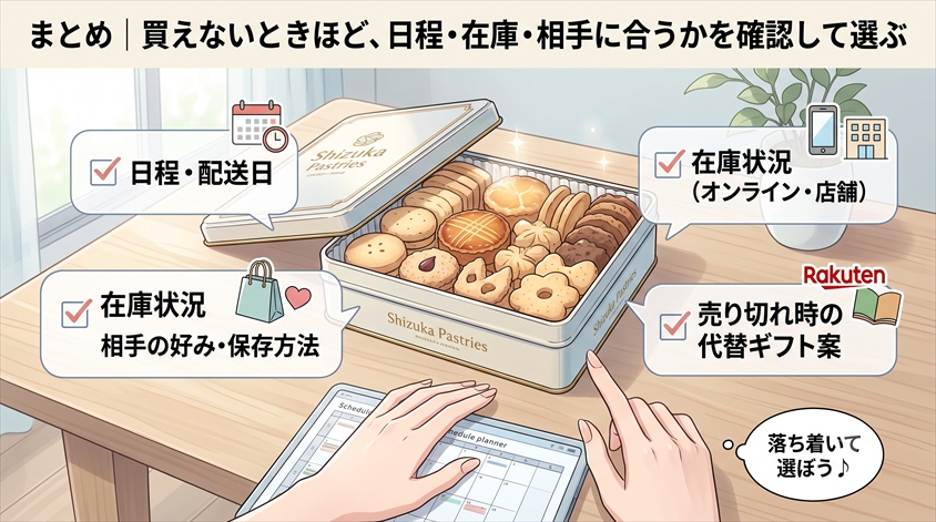 シヅカ洋菓子店が買えないときのまとめ