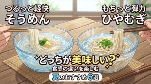 ひやむぎとそうめん どっちが美味しい？食感の違いとおすすめ6選