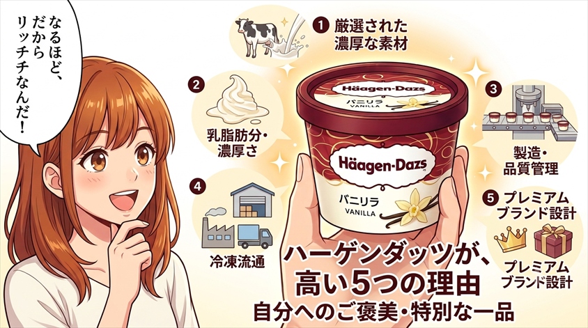 ハーゲンダッツが高い主な理由