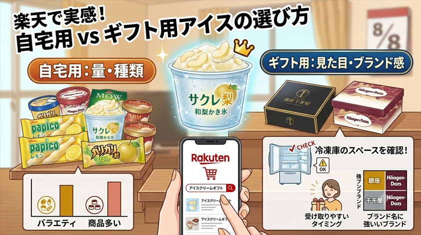 実際に楽天で選んで感じた、自宅用とギフト用の違い